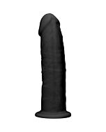 Dildo in silicone senza testicoli 19,2cm - nero