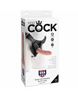 Imbracatura strapon King Cock con 6