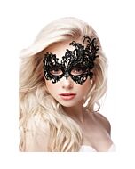 Maschera fantasy in pizzo nero reale - nera