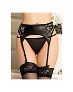 Giarrettiera con cintura nera simile