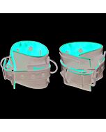 Vincoli alla caviglia neri e rossi