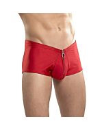 Boxer power maschile con cerniera rossa