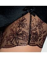 Passion brida chemise & tanga negro s / m