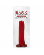 Pene gelatina liscia Basix 13 cm rosso
