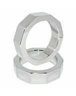 Anello per pene Metalhard e dado testicoli 50mm