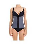 Corsetto a forma di látex grigio