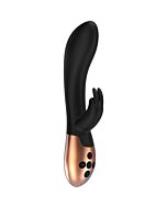 Vibrador coniglio di riscaldamento opulento - negro