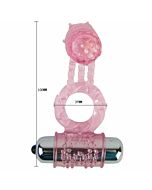 Anello in silicone con 10 ritmi rosa