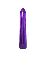 Vibratore a razzo in metallo 18 cm - viola