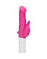 Vibratore coniglietto rampante con rotazione - rosa