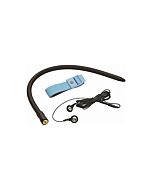 Anello per pene nero con sonda per uretra