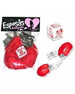 Confezione manette e posizioni dei dadi rosse