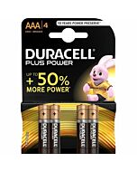 Duracell plus power pila alcalina aaa lr03 blister * 4