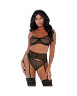 Set Lingerie Contrasto Nero