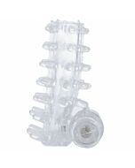 Vibratore trasparente ad anello casual funda pene