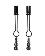 Morsetto per capezzoli di presa in giro - negro