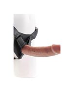 Pettorina con pene realistico 23cm - mulatto