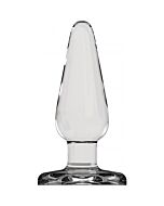 Butt plug - basic - 12,8 cm - cristal