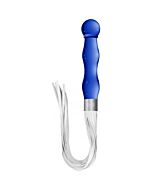Whisper Dildo anale con frusta blu