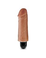 Vibratore per pene rigido 17 cm - mulatto