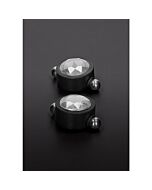 Pinzette magnetiche in cristallo Swarovski - Bianco