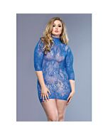 Pizzo floreale blu avenue