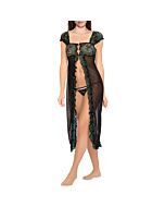 Giovane negro verde pavone