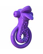 Doppio anello fantasia c-ring con lingua stimolante