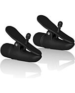 Morsetti per capezzoli con vibratore nero