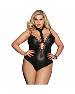 Subblime queen plus orsacchiotto in stile fetish con scollo all'americana