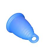 Anello blu grande coppetta mestruale classica