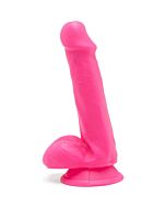 Happy dicks dildo con testicoli 15cm - rosa