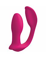 3some doppia estasi vibrador control remoto