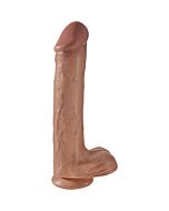 Realistico pene re cock con testicoli mulatto 33cm