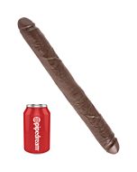 King cock doble pene realistico 405 cm marron