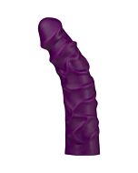 Il pene in silicone infuriato di 20 cm - viola