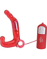 Bacchetta da piacere per uomo - vibratore rosso per uomo