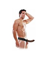 Imbracatura vuota fantasia fetish 19 cm marrone