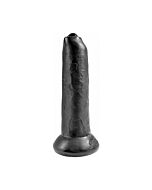 Non tagliato 25,4 cm - pene realistico con prepuzio mobile - nero