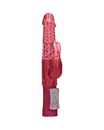 Vibratore coniglietto rotante - rosso