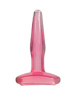 Gelatine di cristallo plug anale pequeo rosa