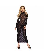 Abito lungo nero lungo avenue taglia unica