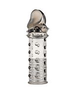 Manicotto del pene grigio con borchie elettriche