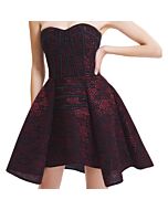 Corsetto con gonna adolescente viola