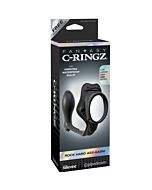 Fantasy c-ring rock hard anillo potenciador con plug anal