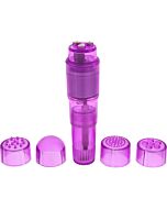 Stimolatore con teste viola intercambiabili