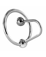 Anello in metallo con glande dura con tappo