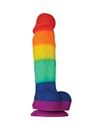 Edizione colori orgoglio pene silicona 13cm