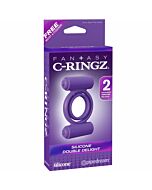 Fantasia c-ring in silicone doble vibrador delight