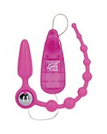 Bottino chiama bottino doppio coraggio perline anali rosa silicone